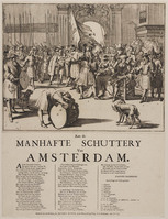 KG 06528
<br/>
Aan de manhafte schuttery van Amsterdam
<br/>
<em>Harrewyn, Jacobus (1660-na 1732) - attr.</em>